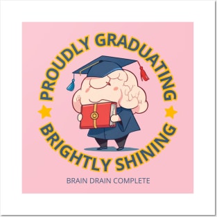 School's out, Proudly Graduating, Brightly Shining! Class of 2024, graduation gift, teacher gift, student gift. Posters and Art